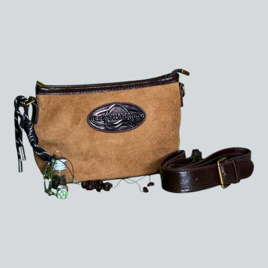 ‘BrewMuse’ Vintage Crossbody Pouch