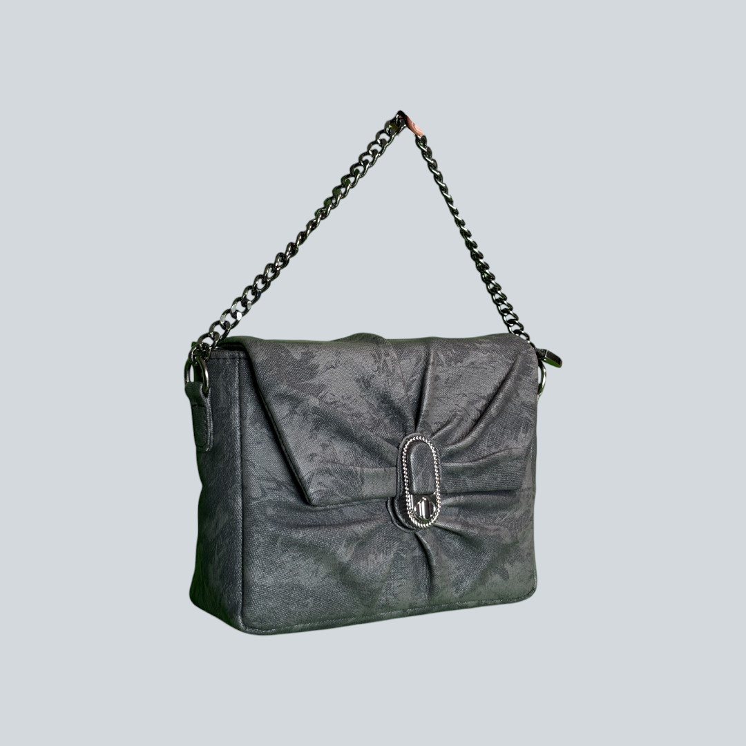 ‘Elowen’ Pleated Chain Shoulder Bag