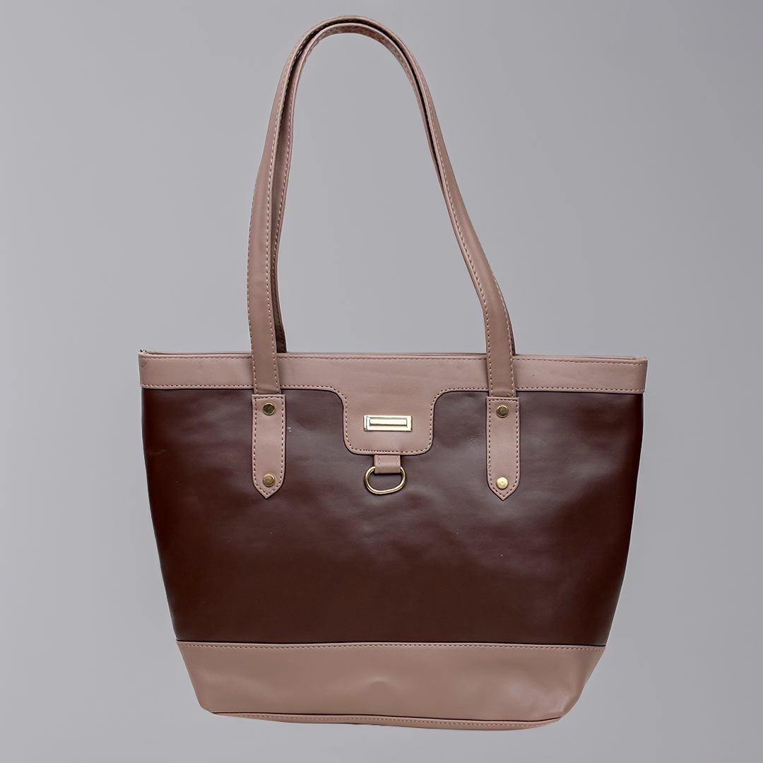 ‘Calvera’ Contrast Trim Classic Tote