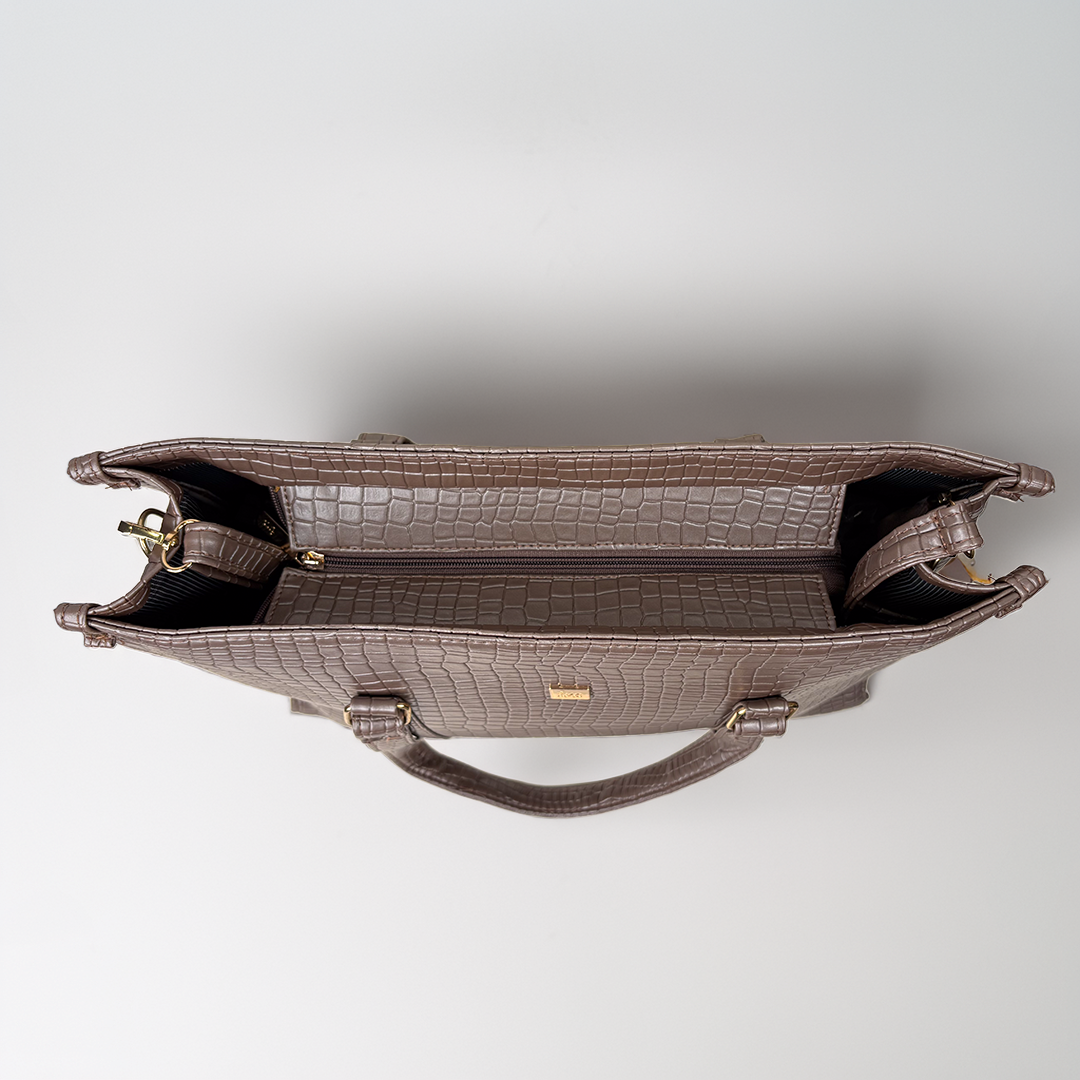 ‘Aurevia’ Structured Work Tote [CROC]