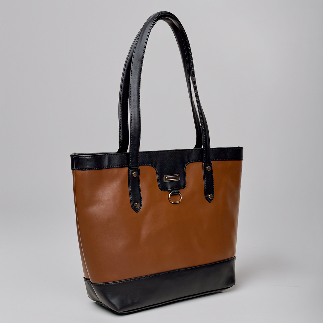 ‘Calvera’ Contrast Trim Classic Tote