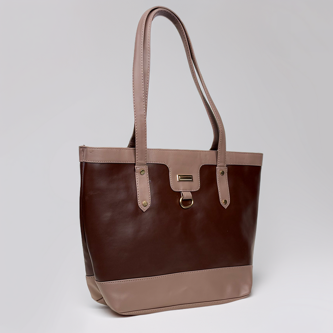 ‘Calvera’ Contrast Trim Classic Tote