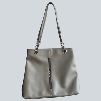 ‘Seravia’ Vertical Zip Shoulder Tote