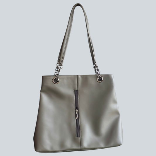 ‘Seravia’ Vertical Zip Shoulder Tote