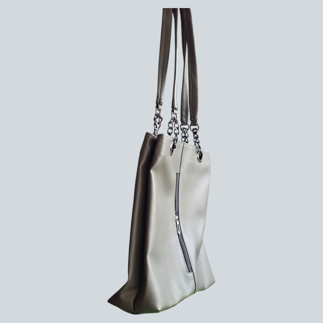 ‘Seravia’ Vertical Zip Shoulder Tote