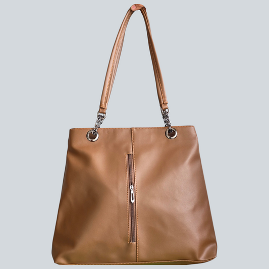 ‘Seravia’ Vertical Zip Shoulder Tote