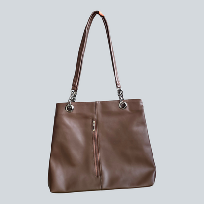 ‘Seravia’ Vertical Zip Shoulder Tote