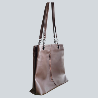 ‘Seravia’ Vertical Zip Shoulder Tote