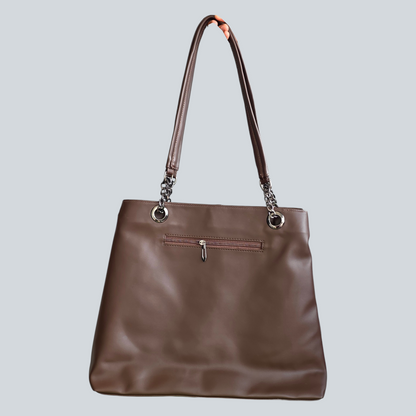 ‘Seravia’ Vertical Zip Shoulder Tote