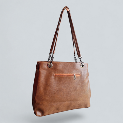 ‘Bravelle’ Chain Strap Structured Tote