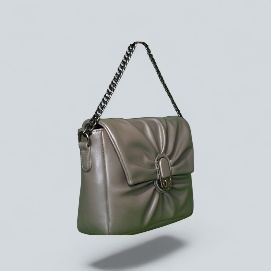 ‘Elowen’ Pleated Chain Shoulder Bag