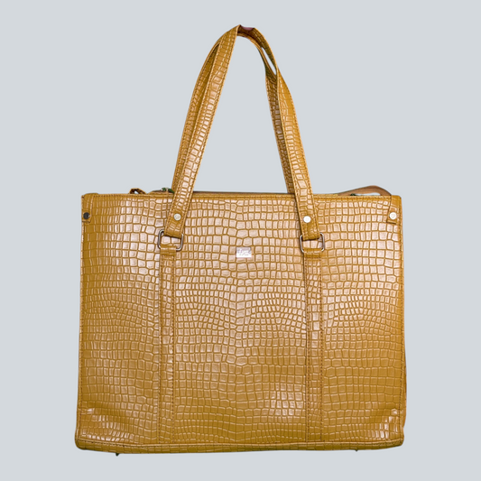 ‘Aurevia’ Structured Work Tote [CROC]
