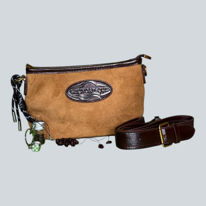 ‘BrewMuse’ Vintage Crossbody Pouch