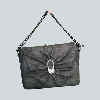 ‘Elowen’ Pleated Chain Shoulder Bag