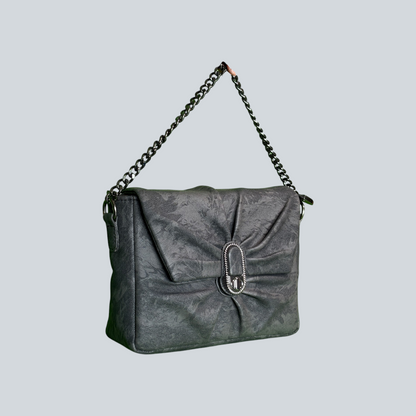 ‘Elowen’ Pleated Chain Shoulder Bag