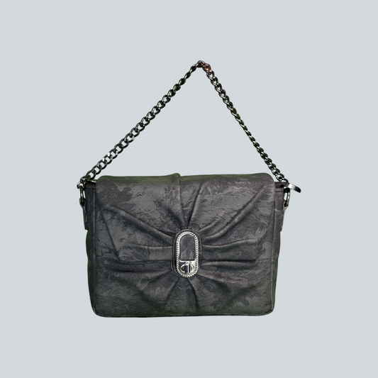 ‘Elowen’ Pleated Chain Shoulder Bag