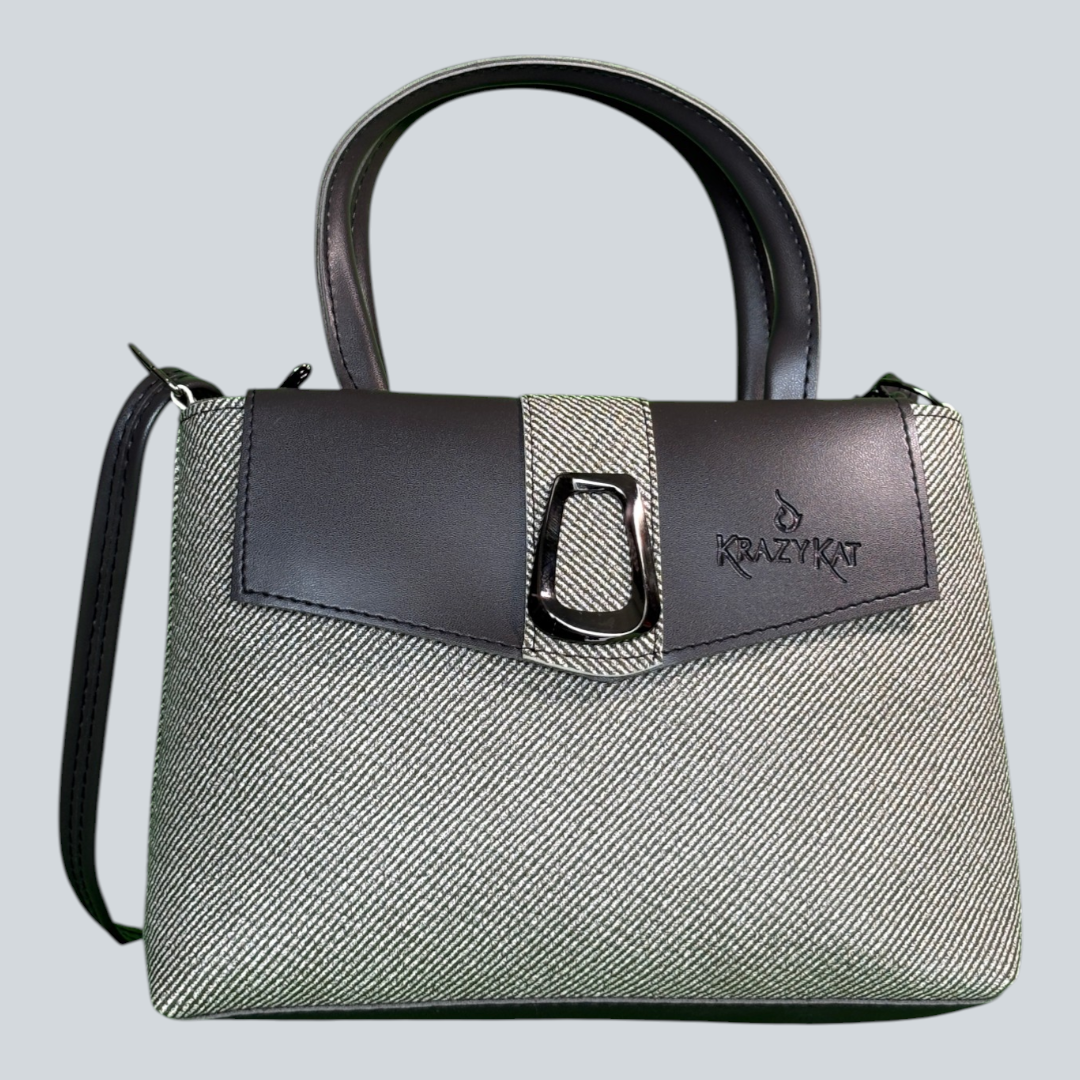 ‘Virelle Lock’ Structured Mini Satchel