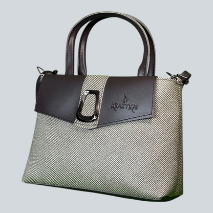 ‘Virelle Lock’ Structured Mini Satchel