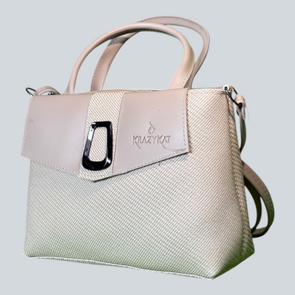 ‘Virelle Lock’ Structured Mini Satchel