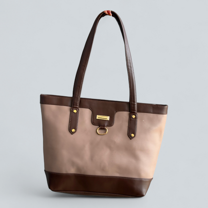 ‘Calvera’ Contrast Trim Classic Tote