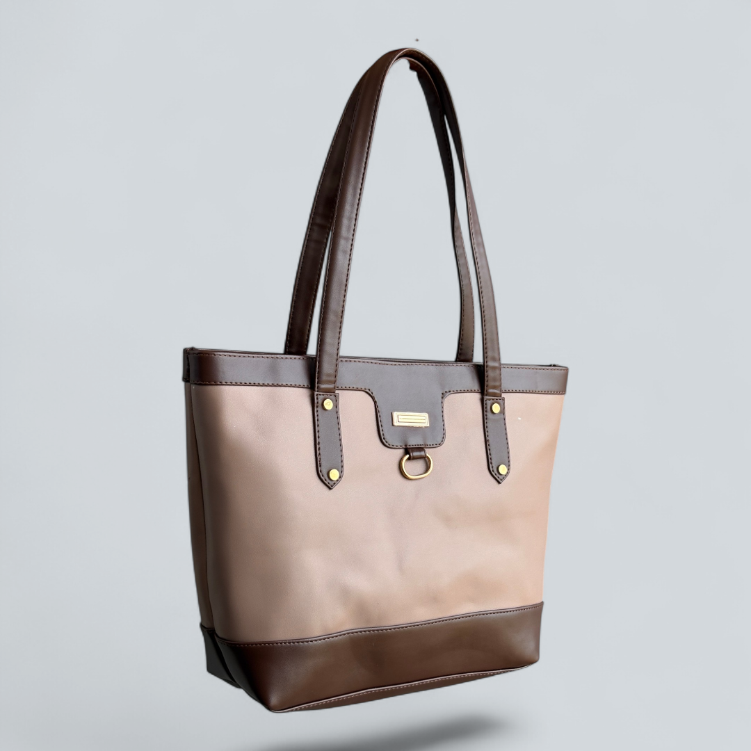 ‘Calvera’ Contrast Trim Classic Tote