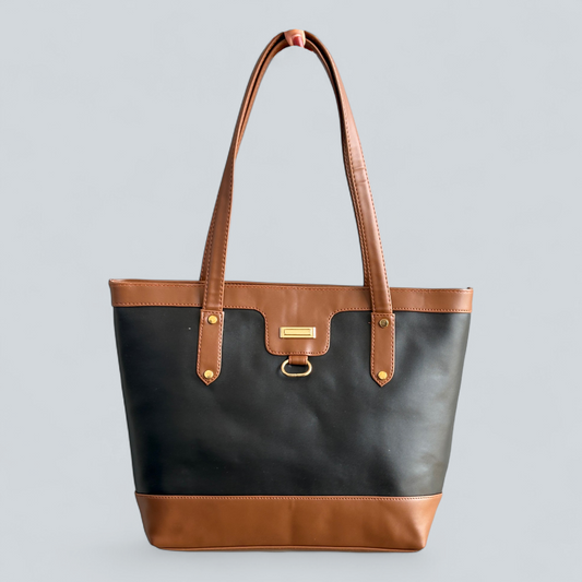 ‘Calvera’ Contrast Trim Classic Tote