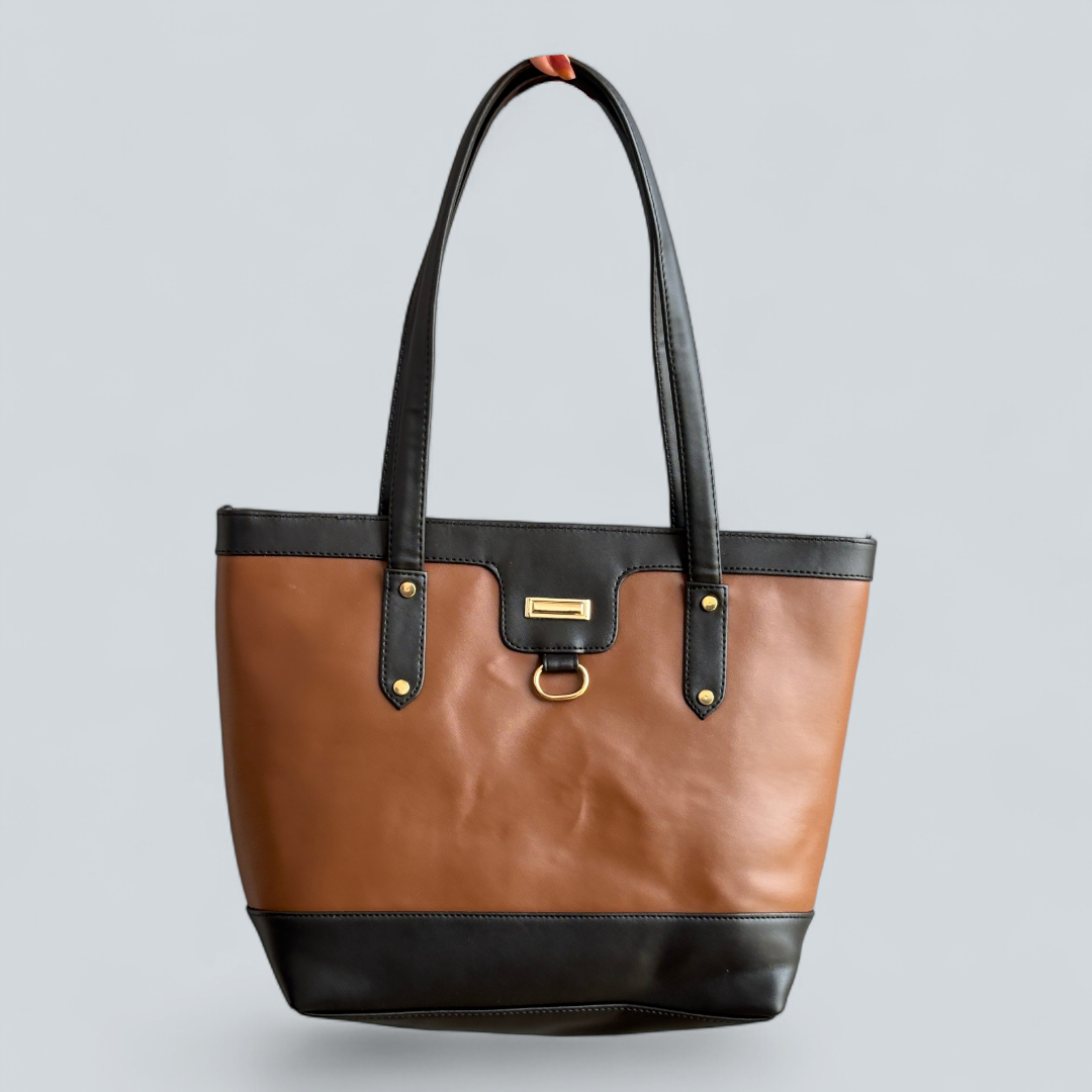 ‘Calvera’ Contrast Trim Classic Tote