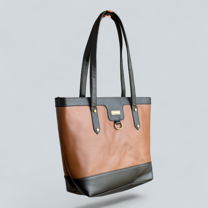 ‘Calvera’ Contrast Trim Classic Tote