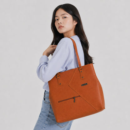 ‘Orvella’ Angled Stitch Work Tote