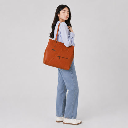 ‘Orvella’ Angled Stitch Work Tote