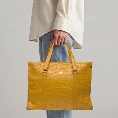 ‘Aurevia’ Structured Work Tote [CROC]