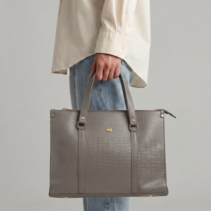 ‘Aurevia’ Structured Work Tote [CROC]